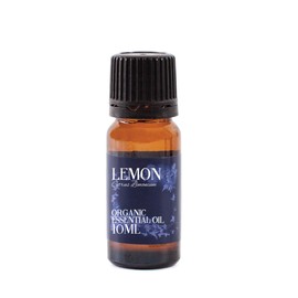 Mystic Moments | Organic Lemon Essential Oil 10ml - Pure & Natural Oil for Diffusers, Aromatherapy & Massage Blends Vegan GMO Free