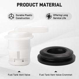 JERBRO Fuel Tank Vent with Grommet Seal for Ford F150 F250 Bronco 1980-1996, for F350 Thunderbird 1980-1997 (1Pcs)
