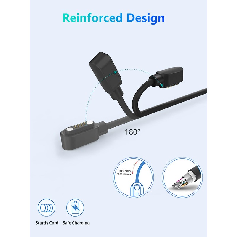 YANMONGI [2 Pack, USB-C+USB-A] Charger Cable Compatible with PLAUD Note