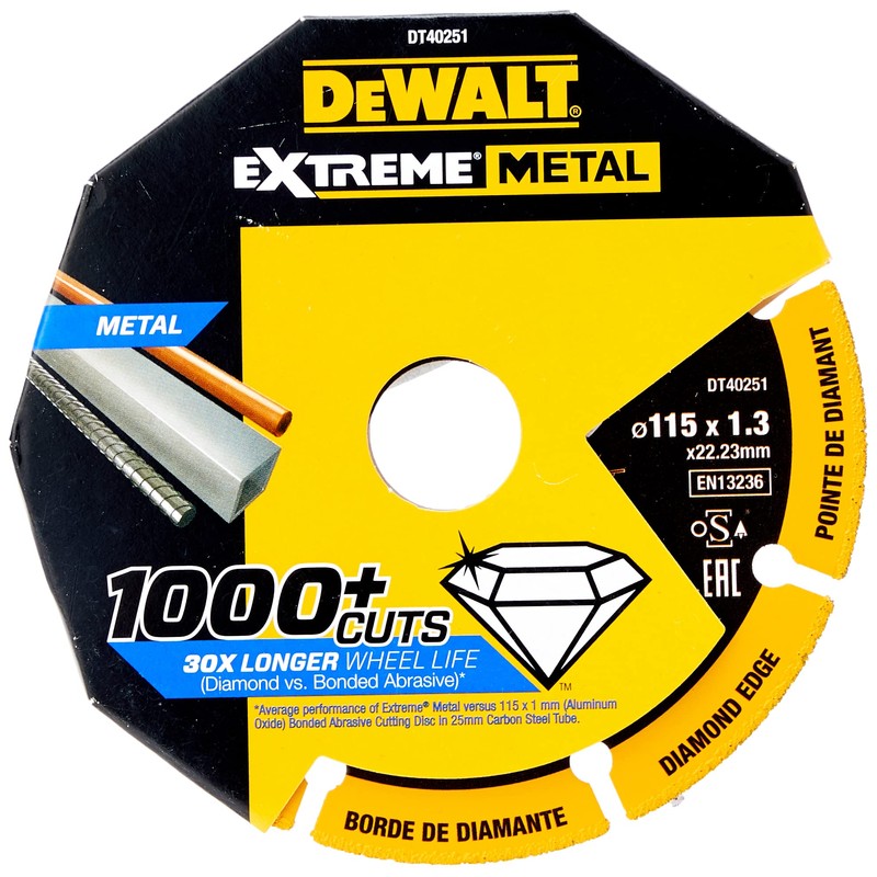 DEWALT DT40251-QZ - Disco de Corte con borde diamantado Extreme