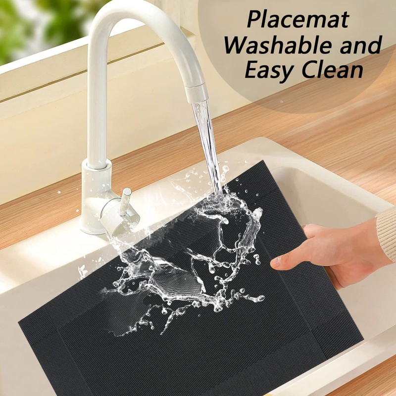 Homcomodar Table Place Mat Set of 6 with 180cm Table