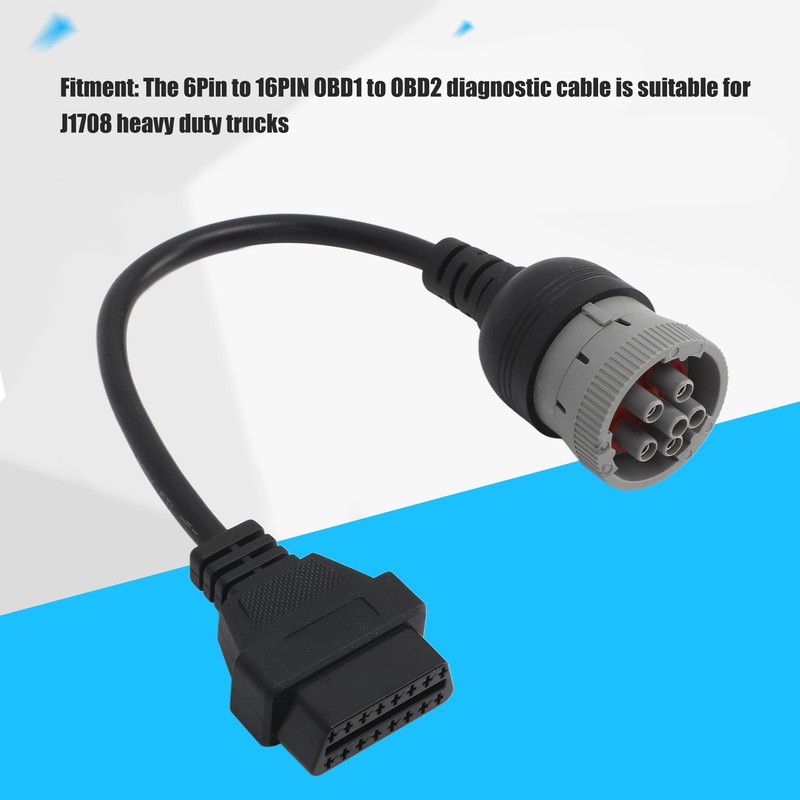 6Pin to 16PIN OBD1 to OBD2 Diagnostic Cable Diagnostic Scanner