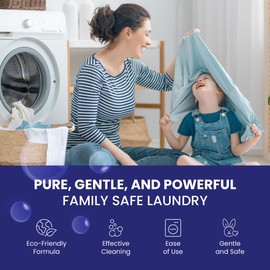 Good Natured Brand | Natural Laundry Booster | Stain & Odor Remover | Hypoallergenic, Safe for Sensitive Skin | Eco-Friendly | Fragrance-Free | 47oz, 94 Loads