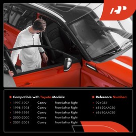 A-Premium Front Left or Right Door Check Strap Stopper Compatible with Toyota Camry 1997 1998 1999 2000 2001, Replace# 68620AA020, 68610AA020