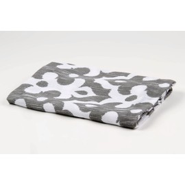 Bacati Ikat Grey Damask One Swaddling Muslin Blanket Single