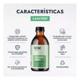 HEBBE COSMETICS CSVD8 Leucidal, Conservador Cosmético Natural Amplio Espectr 250g