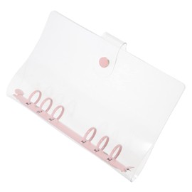 jojofuny Transparent Binder Cover Refillable Notebook Shell with Snap Button Closure Cute Document Folder for School Aesthetic Portable Design for Efficient File Storage