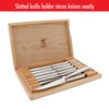 ZWILLING Contemporary Steak Knife Set of 8, Oval handle, Stainless