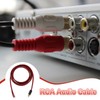 MECCANIXITY RCA to Bare Wire Open End Audio Cable, 6.6ft