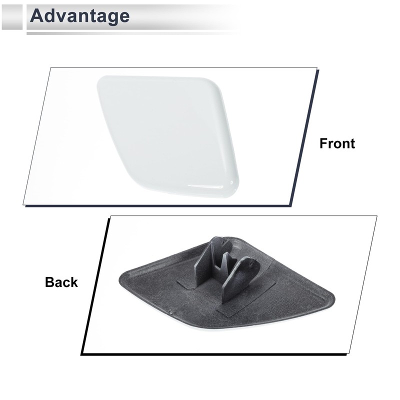 RATCHROLL Front Right Side Bumper Headlight Washer Nozzle Cover Cap