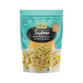 Untamed Health Organically Grown Sprouting Seeds Soybean 100g