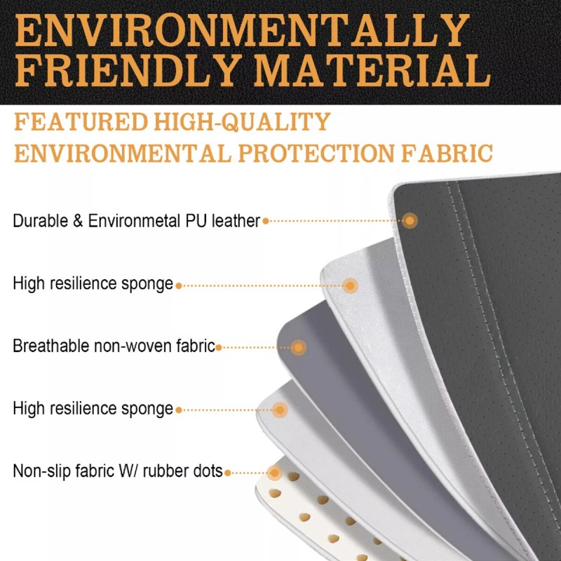 Back Seat Cover Protector - Waterproof Car Seat Cushion PU