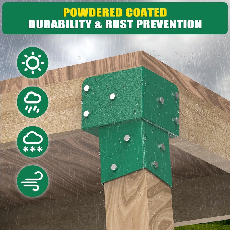 Dolibest Heavy Duty Deer Stand Brackets, 4x4 Deer Blind Brackets,