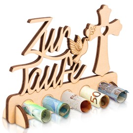 Christening Money Gift, Christening Gift, Girl's Boy, Christening Gifts for Christening, Money Box, Christening Made of Wood, Table Decoration, Christening for Christening Decoration, Confirmation,