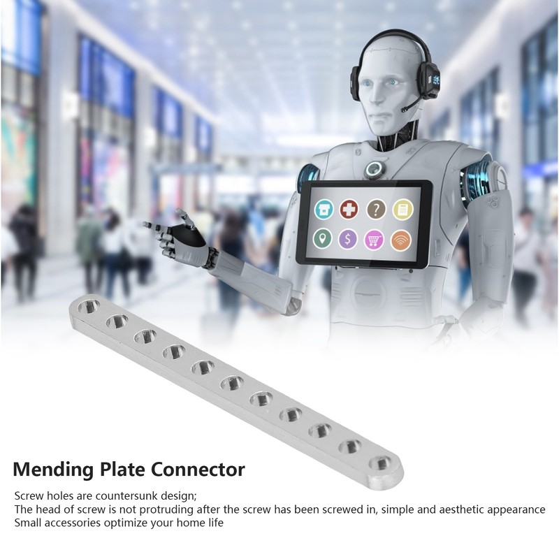 Stainless Steel Straight Brace Mending Plate Connector Bracket for Furniture