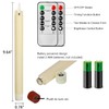 salipt Flameless Ivory Taper Candles Flickering with Timer and 10-Key