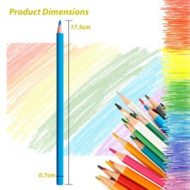Satargo Colouring Pencils Set, 144 Pre-Sharpened Pencils with 2 Sharpeners, 17.5 cm Length, Bulk Pack for School and Art, (4 Packs of 36)
