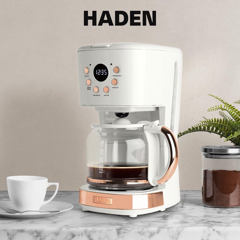 Haden Coffee Machine, 12 Cup Programmable Drip Coffee Maker with