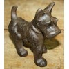 Vintage Cast Iron Scottie Dog Doorstop Papper Weight Schnauzer Dogs