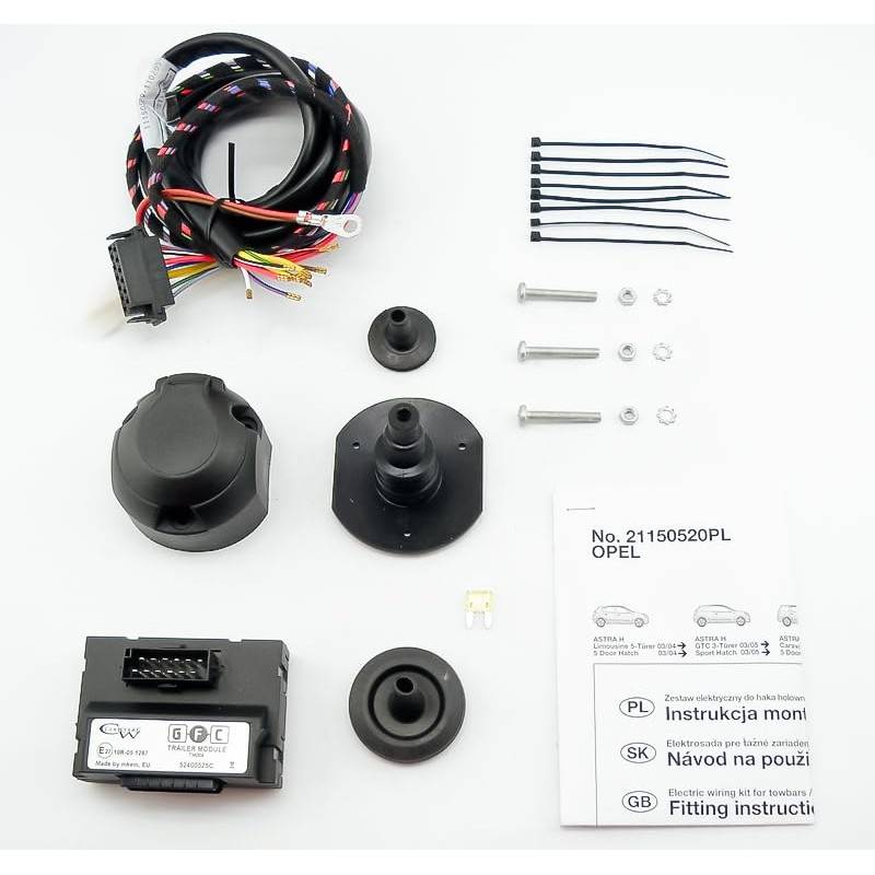 ConWys AG Vehicle-Specific Wiring Kit 13-Pin Compatible with Opel Astra