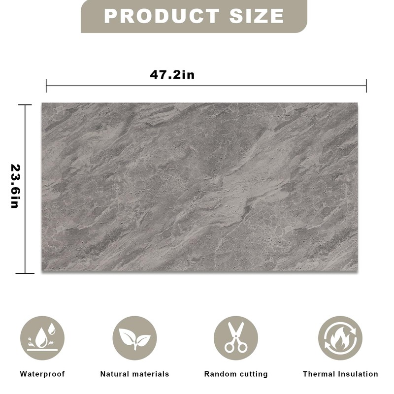3D Wall Panels - 4PCS 47.2"x23.6" Faux Stone Wall Covering