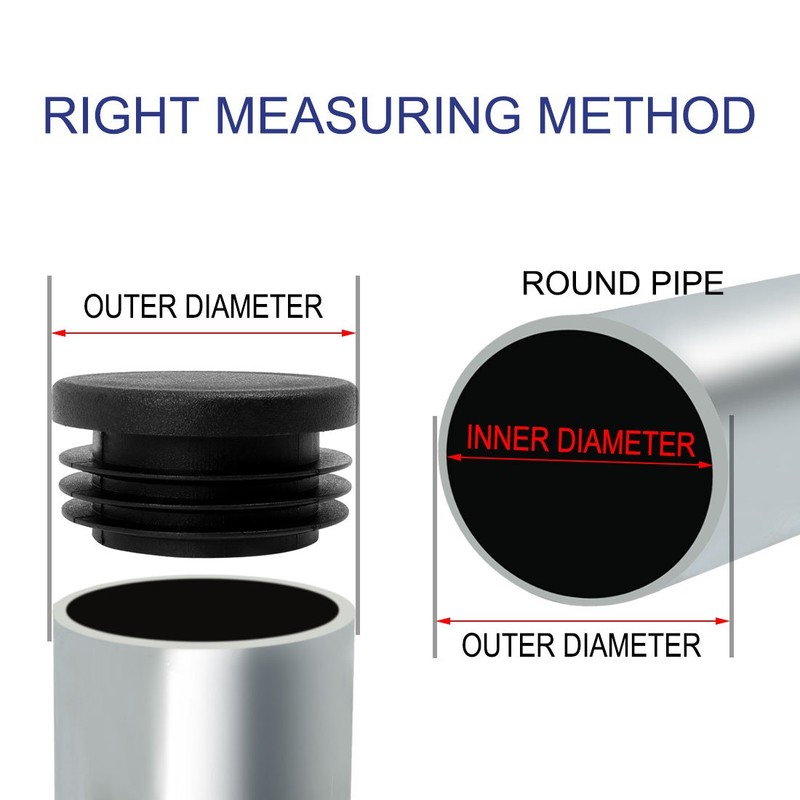 sourcing map Plastic Insert Tube Cover Cap 38 mm