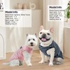 MIHACHI Dog Shirts Cotton Striped T-Shirt, Summer Pet Clothes for