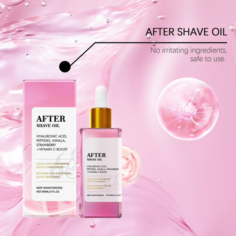 2pcs Aceite Para Después Del Afeitado Con Vainilla Y Fresa