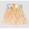 HLJgift Kid's Flowered Luau Hula Skirts Pack of 8 (Grass)