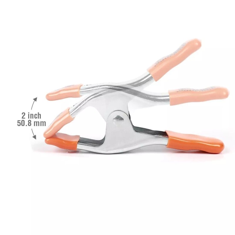 PONY 6-inch 4-inch Heavy Duty Metal Spring Clamps Set 2-inch,