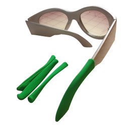 TEMPLESOX X TRANSFORM YOUR EYEWEAR Anti-Slip Soft Eyeglass Temple Tip Sleeves Comfort for Men, Women SM Small