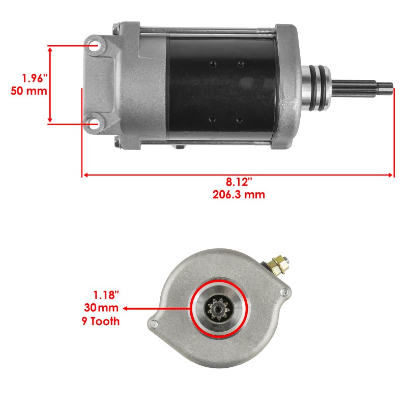 Caltric Starter fits Polaris Ranger XP 1000 2017 2018 2019