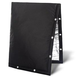 Outdoor Backflow Preventer Cover- 16''W x 20''H, Winter Freeze & Weatherproof Protection for Irrigation Pipes & Sprinkler Valves- Black