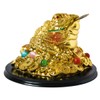 Addune Feng Shui Money Frog Statue Toad Three Legs Frog