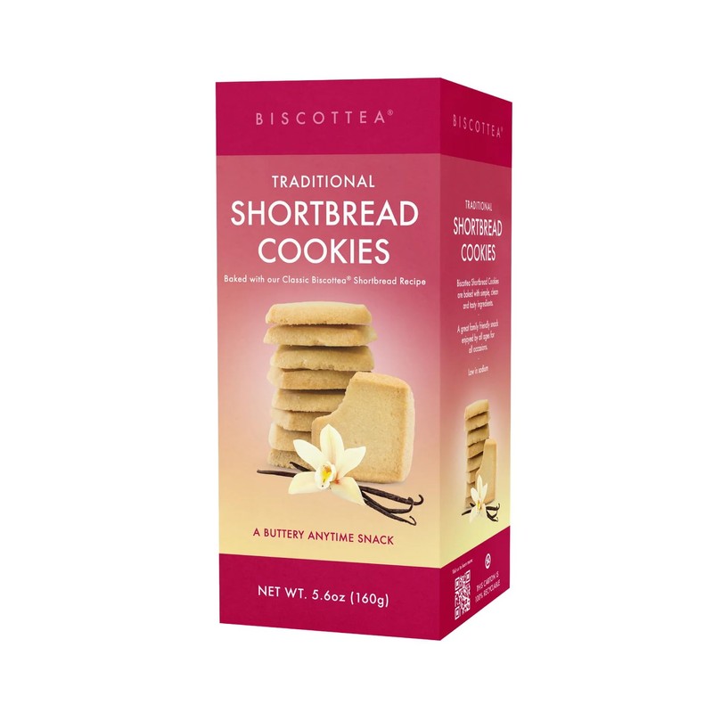 BISCOTTEA All-Natural Traditional Shortbread Cookies – Gourmet Buttery Biscuits Infused
