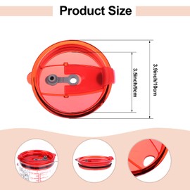 RUIYELE 6 Pieces 30 Oz Tumbler Lids Replacement Lids Spill-proof Splash Resistant Lids Covers for Tumblers Cups (30 Oz)