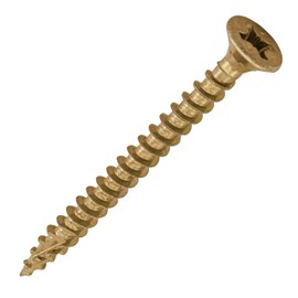 TIMCO C2 Strong-Fix Multi-Purpose Premium Countersunk Gold Woodscrews - 4.0 x 45 - Box of 200
