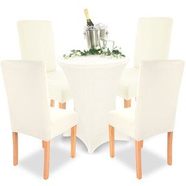 Gräfenstayn Stretch chair covers Charles round and square chair backs - bi-elastic fit with Oeko-Tex seal Standard 100: “Certified Trust”.