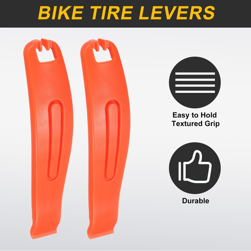 sourcing map 3pcs Bicycle Tire Levers Ultra-Strong & Lightweight POM