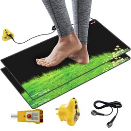 Grounding Mat, Universal Earth Energy Pad for Healthy, Eliminate Static Improve Sleep, Reduce Inflammation Pain and Anxiety, for Foot or Desk Use, Soft and Conductive