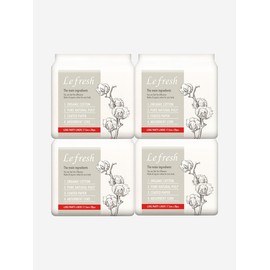 Organic 100% cotton cover long panty liner 4 packs (80 sheets) / 유기농 100% 순면커버 롱 팬티라이너 4팩 (80매)