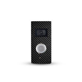 MightySkins Carbon Fiber Skin Compatible with Ring Video Doorbell (2nd Generation) - Deep Space | Protective, Durable Textured Carbon Fiber Finish | Easy to Apply