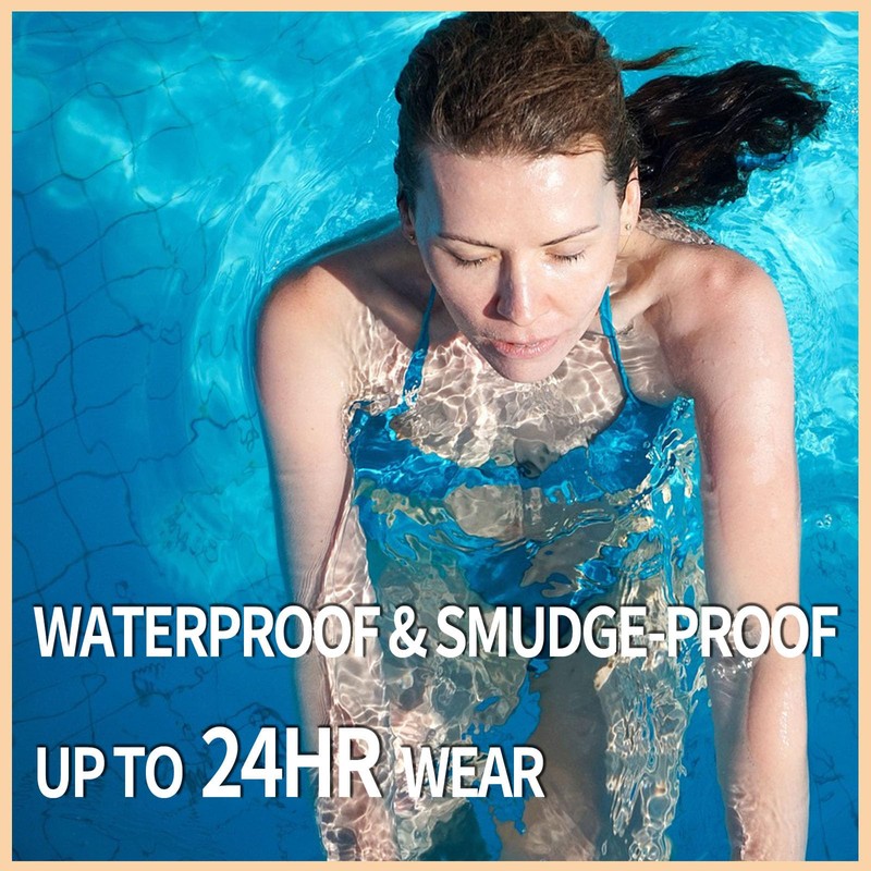 JIAYUTONG 4-Fork Tip Microblading Eyebrow Pen - 2-in-1 Waterproof Eyebrow