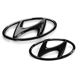 Hyundai 9999Z057258 Logo Emblem 2-Piece Black