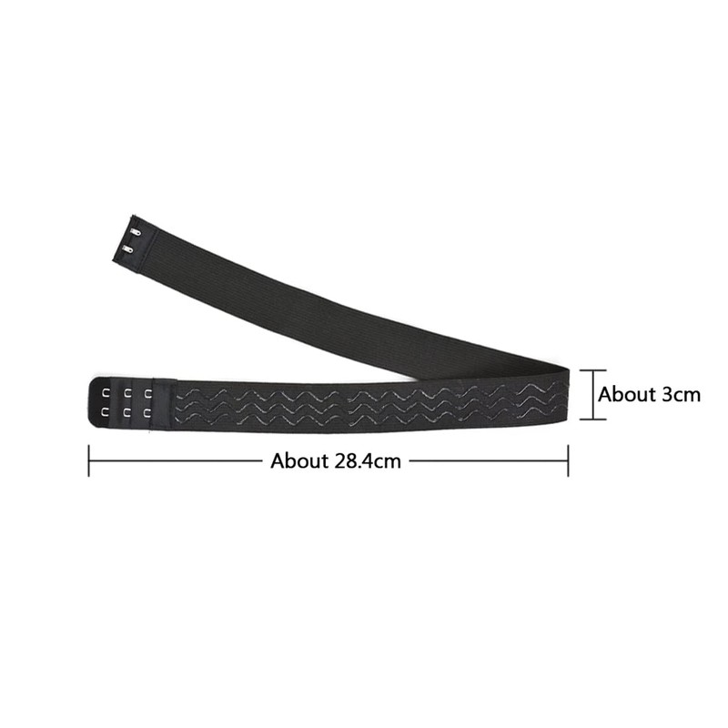 3 Pcs Non-Slip Adjustable Elastic Band Wavy Silicone Wig Band