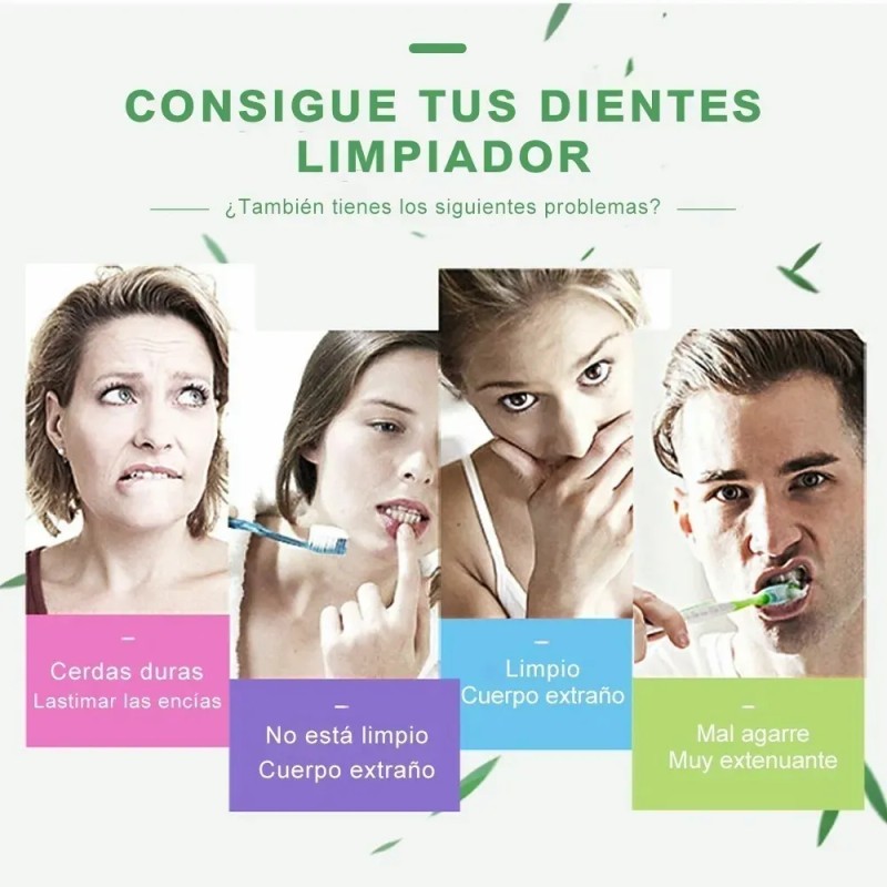Cepillos De Dientes De Bambú Con Cerdas Suaves, 60 Uds
