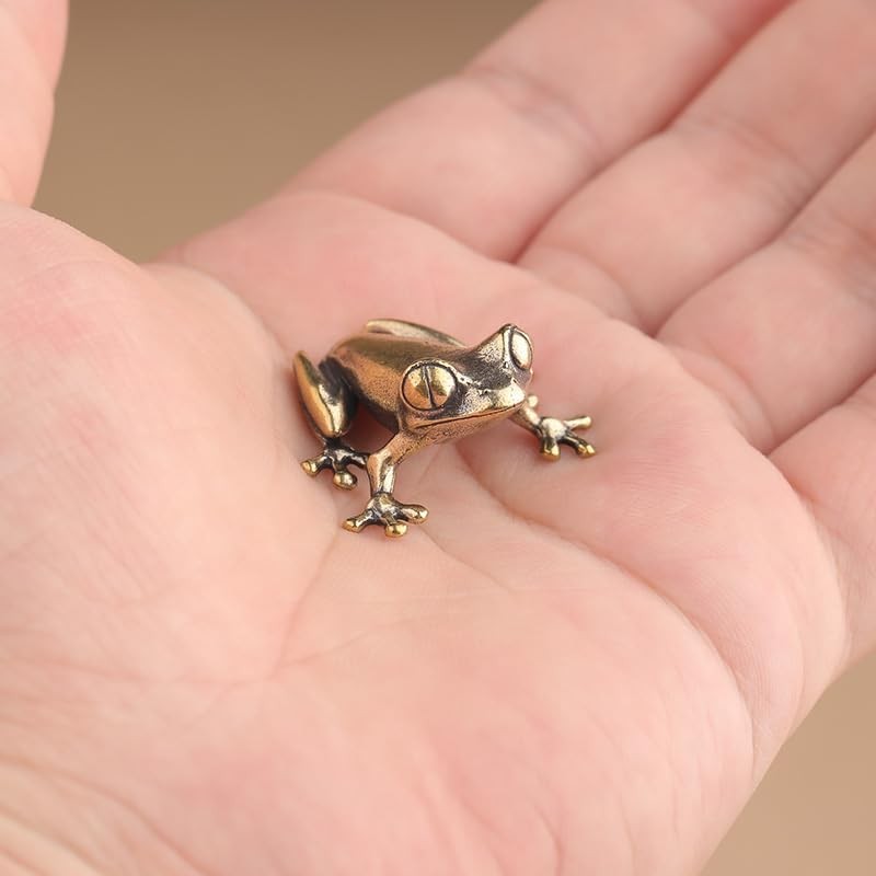 2PCS Brass Ornament, Frog Desk Crafts | Home Decor Exquisite
