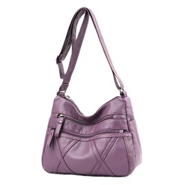 ModaZeal Crossbody Bag for Women Soft PU Leather Handbags Multi Pocket Shoulder Bag Waterproof Messenger Bags with Adjustable Straps