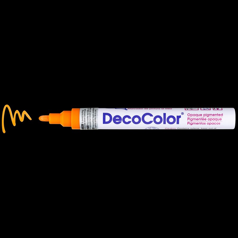 Uchida 300-C-7 Marvy Deco Color Broad Point Paint Marker, Orange