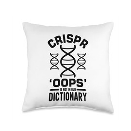 Dna Test Genetic Testing Crispr Microbiology Throw Pillow